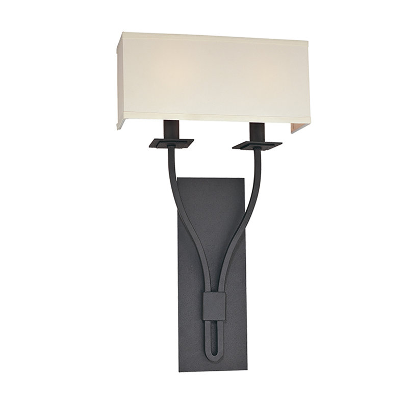 Palladium 1 - Light Armed Sconce, Textured Black