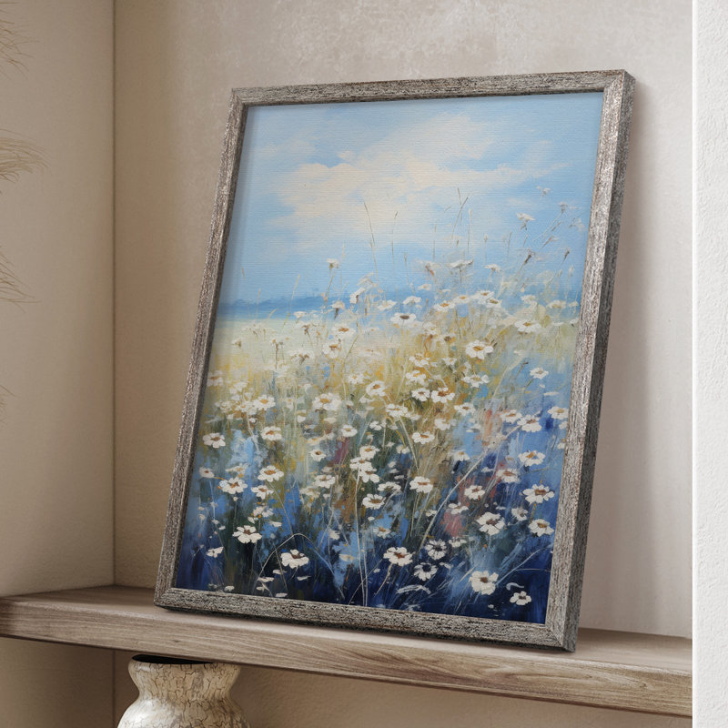 Impression encadrée FLORAL Series II - bois massif, H 11 po x l 9 po