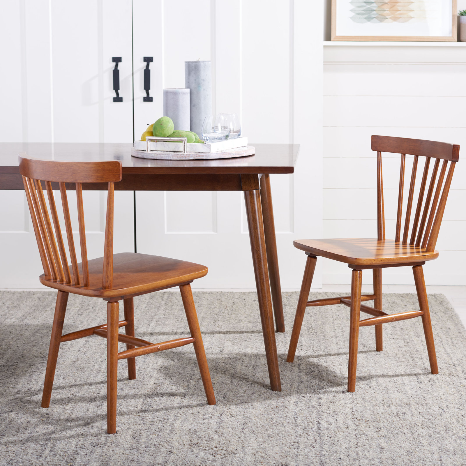 Antoya Solid Wood Dining Chair, Walnut