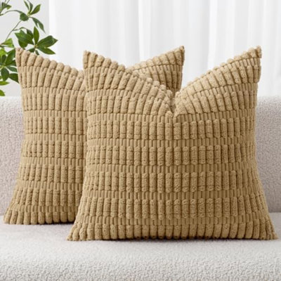 Striped Corduroy Pillow Cover