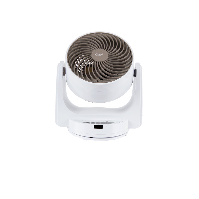Ventilateur de bureau à double vitesse 10 po Brezza III, Blanc