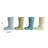 Small Stoneware Boot Vases with Distressed Finish