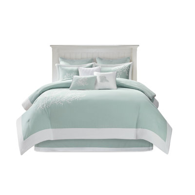 King Comforter With Cotton Fabric 100% Embroidery Border