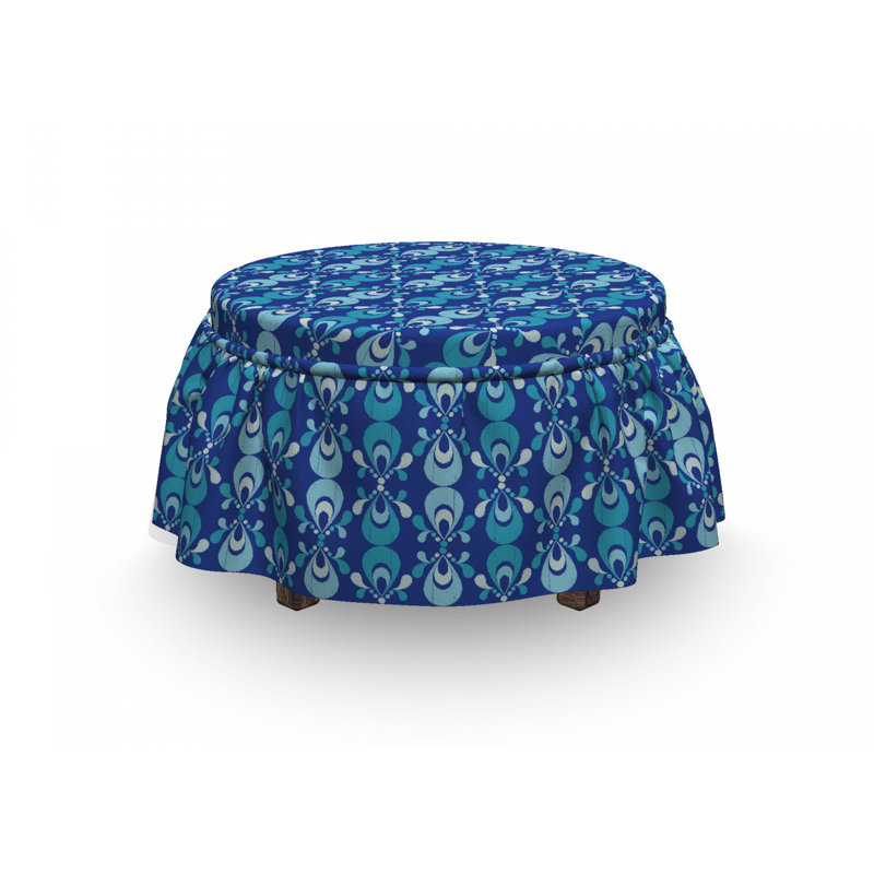 Housse pour repose-pieds ikat inspiration boho