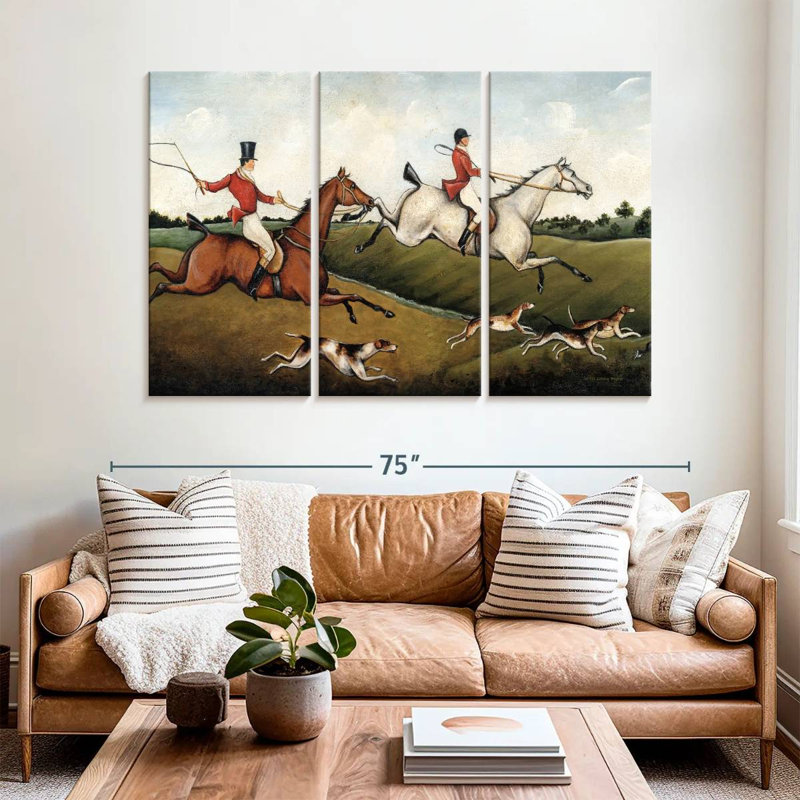 Senne The Hunt, 42" H x 65" W