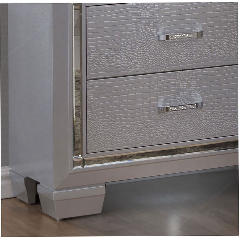 Mobilier de chambre à coucher 1pc, Argent argent