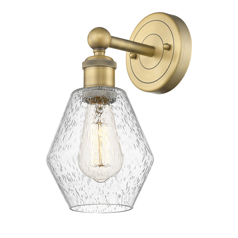 Amylea Armed Sconce, Seedy, Brushed Brass