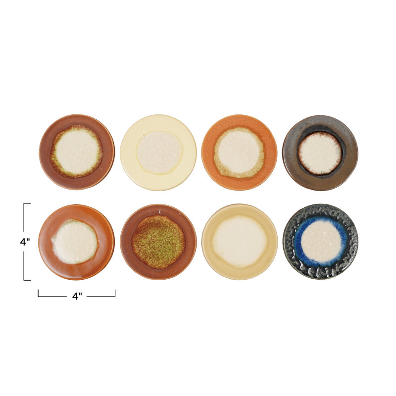 Reactive Crackle Glaze Stoneware Trivet