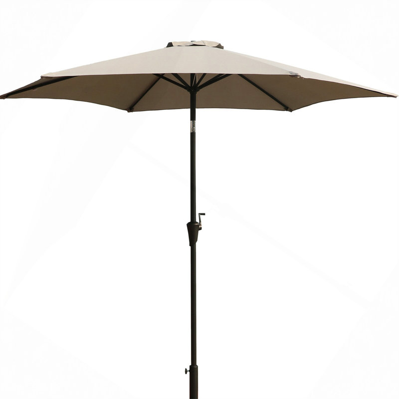 Parasol 9 'avec sac de transport, Gris
