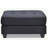 Sleek Contemporary Black Ottoman