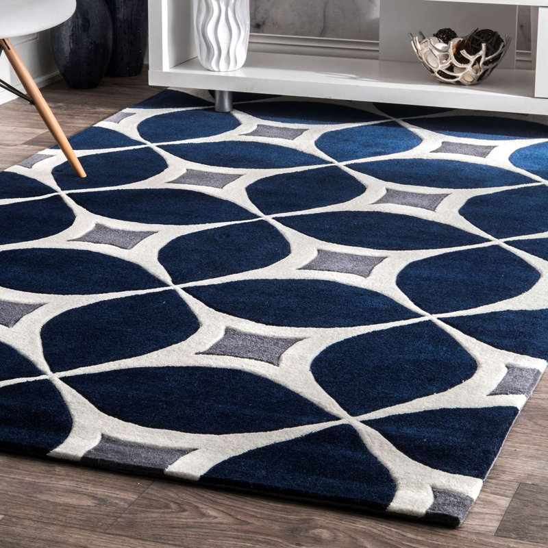 Boomer Geometric Hand Woven Area Rug, Rectangle 229 x 290cm