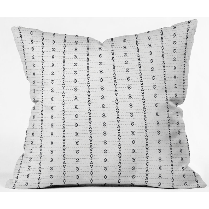 Coussin rayé, 18 po x 18 po