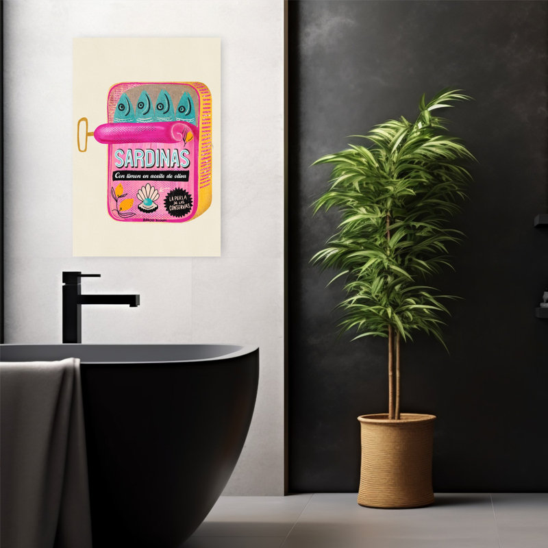 Art contemporain abstrait rétro, H 24 po x l 16 po