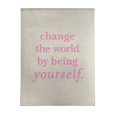 Tapis à la main the world quoted change the world