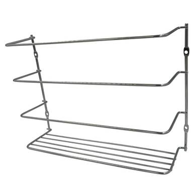 Evelots Wire Rack Cabinet Shelf Organizer Set of 4 White Kitchen