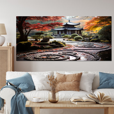 «Japon Zen Garden Serenity III», reproduction sur toile