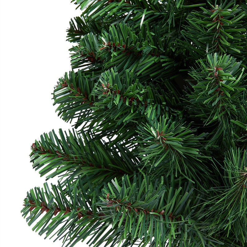 Arbre de Noël de table portable avec base en béton vert, 2', Not Pre-Lit