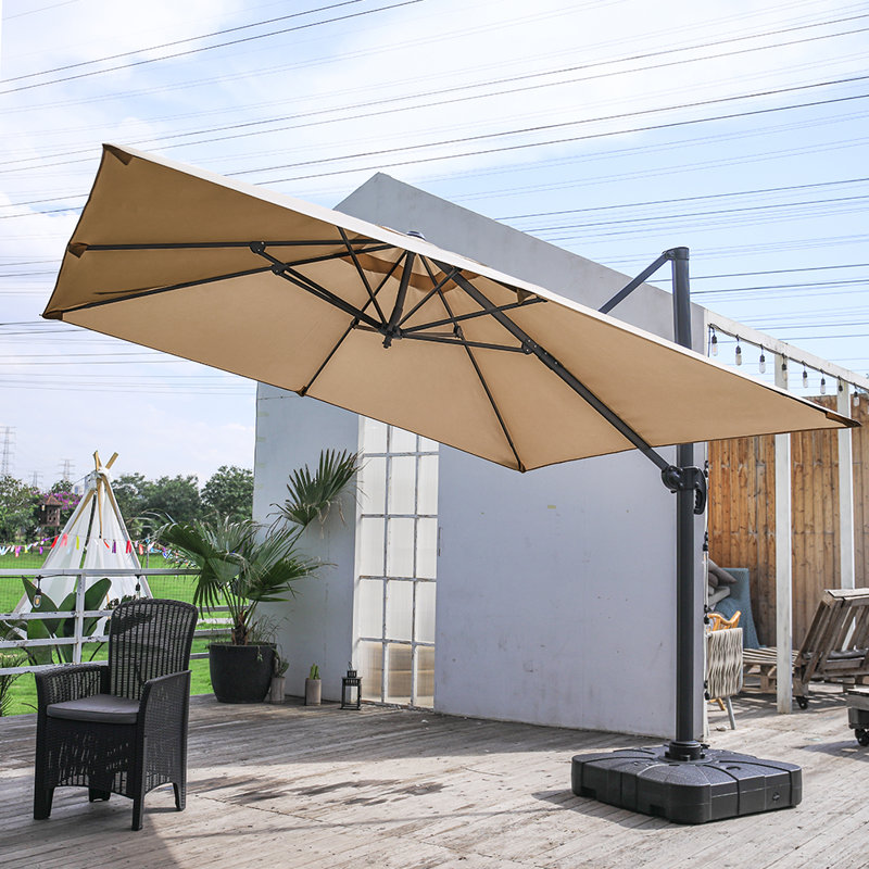 Aappo 300cm Cantilever Parasol, Khaki
