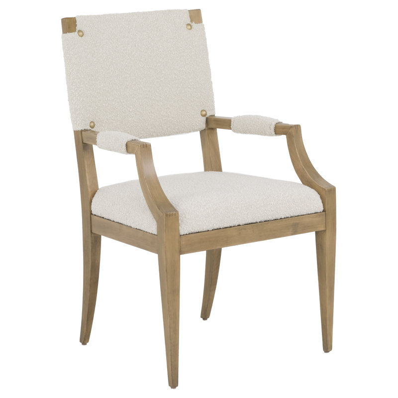 Maxwell Upholstered Arm Chair, Sunlit Oak