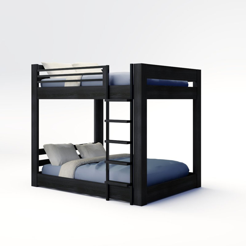 Elevated Kids Bed, Full XL, Brushed Iron, Location A