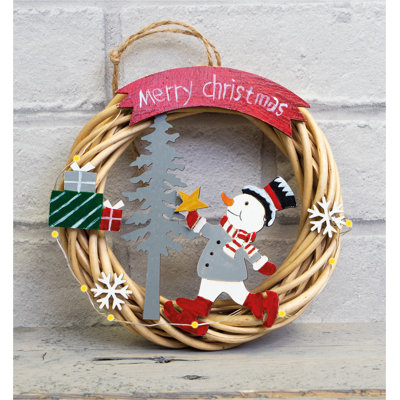 Beckmann Faux Wood 15cm Wreath