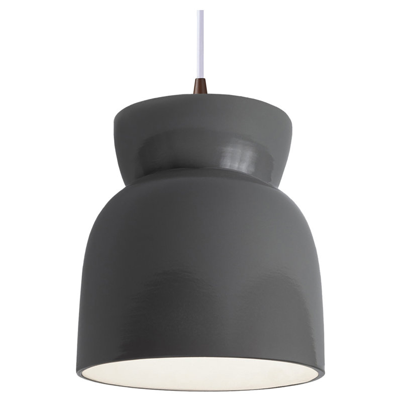 Breeona Single Hourglass Pendant, Reflecting Pool, Dark Bronze