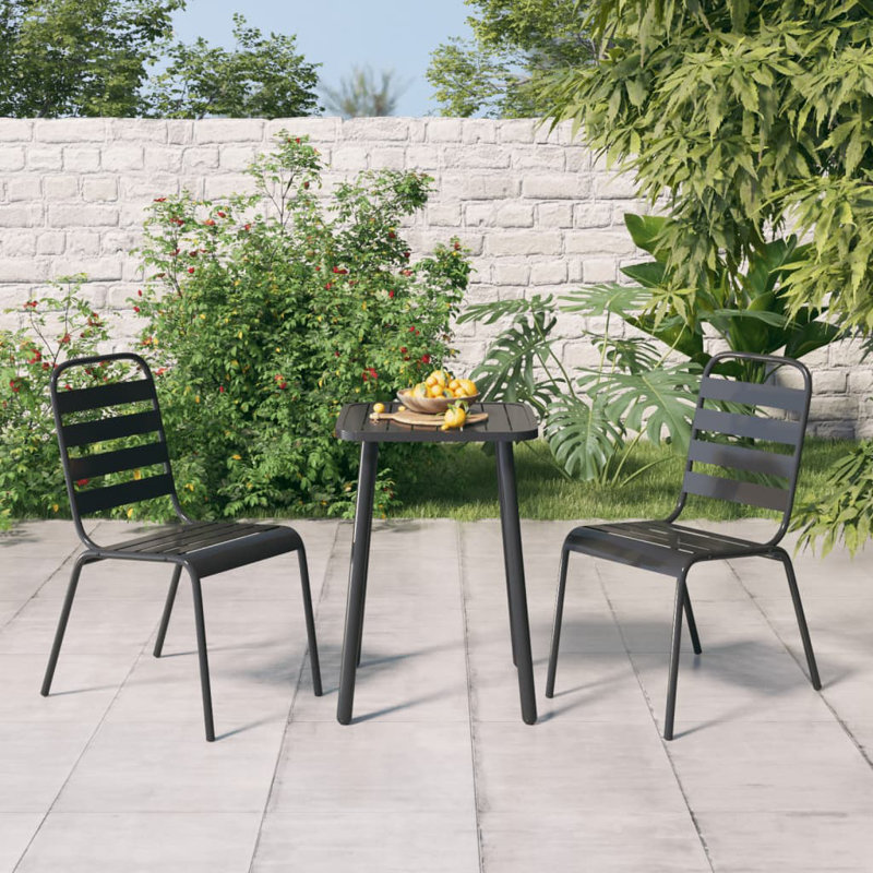 Dandor Square Dining Set, 71cm H x 50cm W x 50cm D, 3 - Pieces