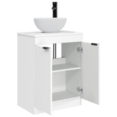 Single Bathroom Vanity with Ceramic Basin