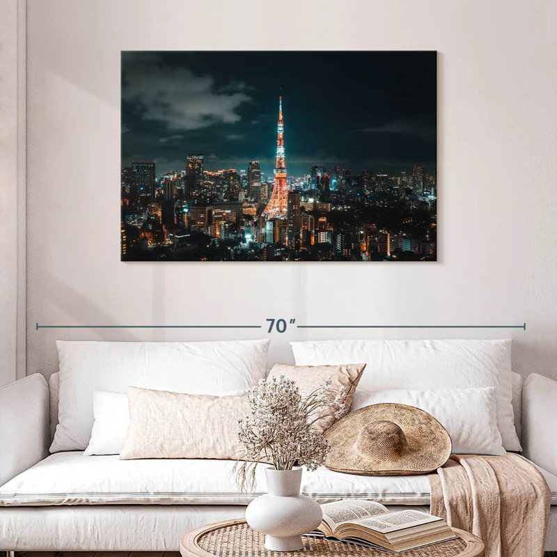 Ravi Glowing Tokyo Tower, 30" H x 45" W