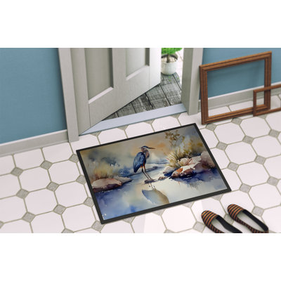 Blue Heron Doormat