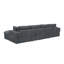 Canapé modulaire 134 po en velours-1553363459