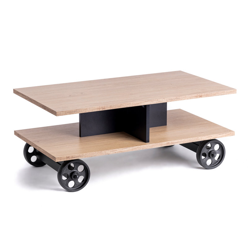 Lever Wheel Coffee Table