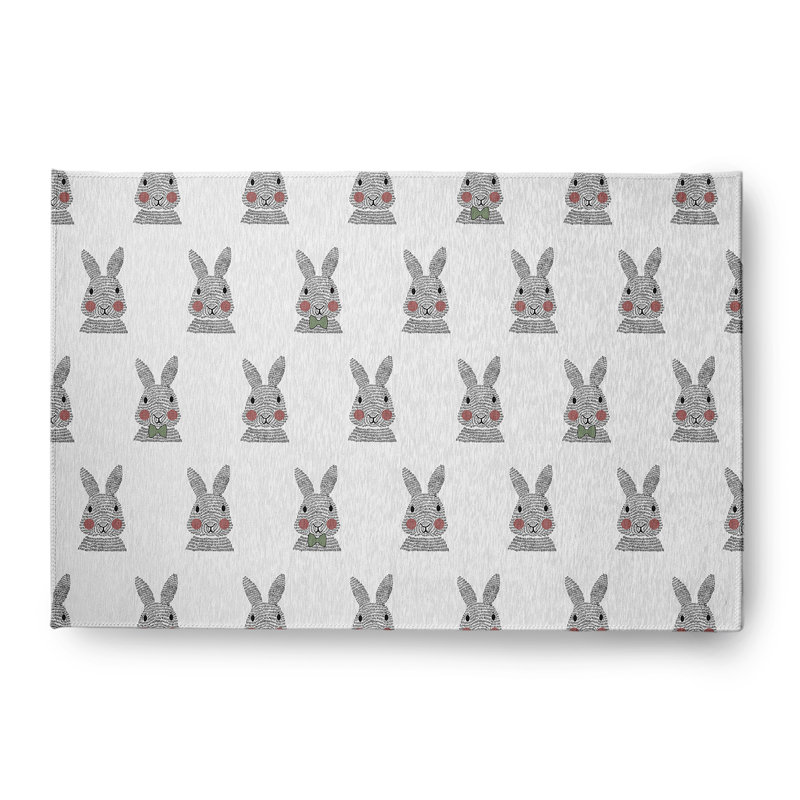 Tapis en chenille Bunny Fluffle, Rectangle 4 pi x 6 pi