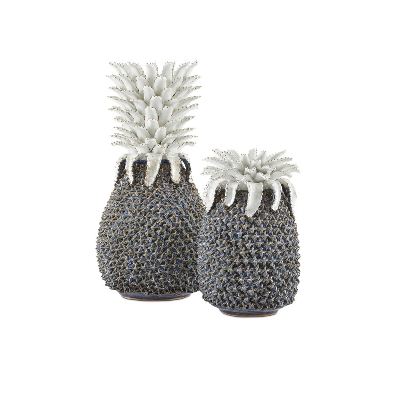 Waikiki Pineapple Sculpture, 14" H x 8.75" W x 8.75" D