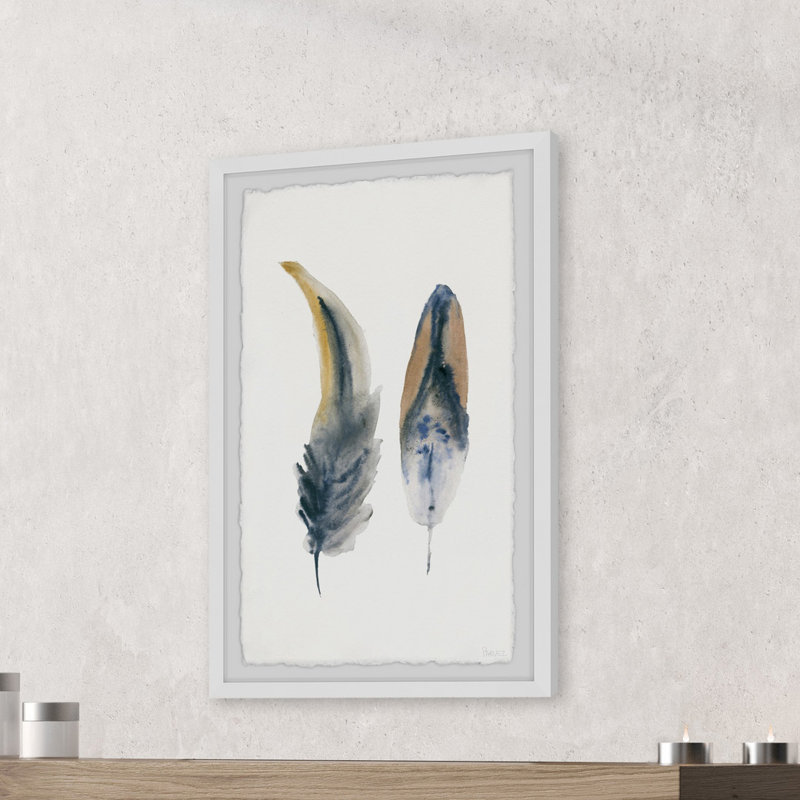 «Fluffy Feathers», reproduction encadrée, H 45 po x l 30 po x P 1,5 po
