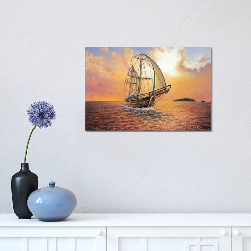Just Passing by ColorByFeliks - Print on Canvas, 101.6 cm H x 66.04 cm W x 3.175 cm D, Wrapped Canvas