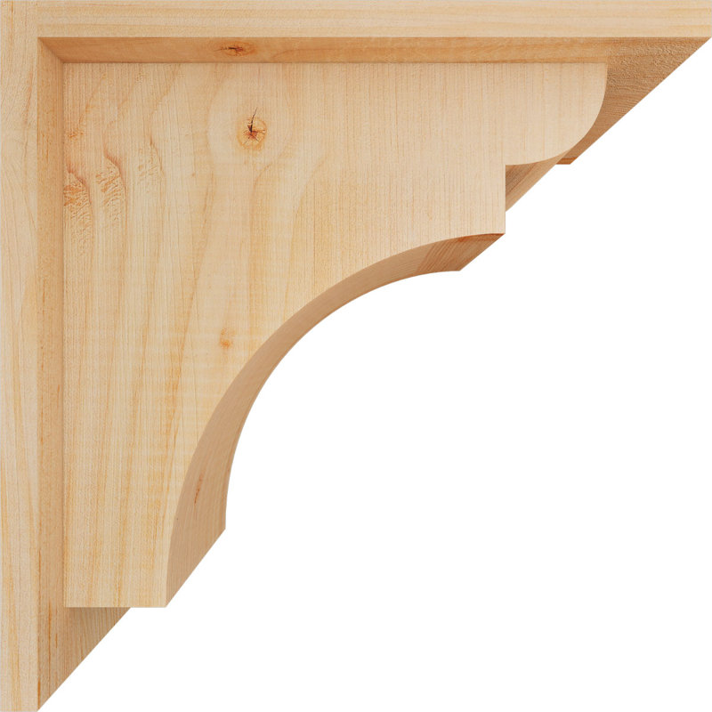 Yorkshire Yorktown avec plaque arrière, H 12 po x l 7,5 po x P 12 po, Sapin de Douglas, Lisse