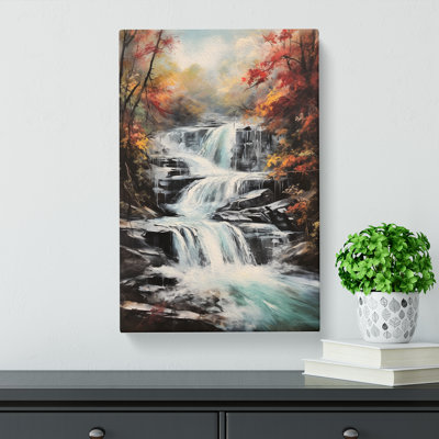 Waterfall Action Painting No.2 - No Frame Print