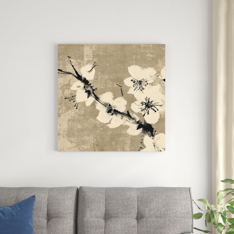 Plum Blossom II neutre, H 30 po x l 30 po x P 1,25 po