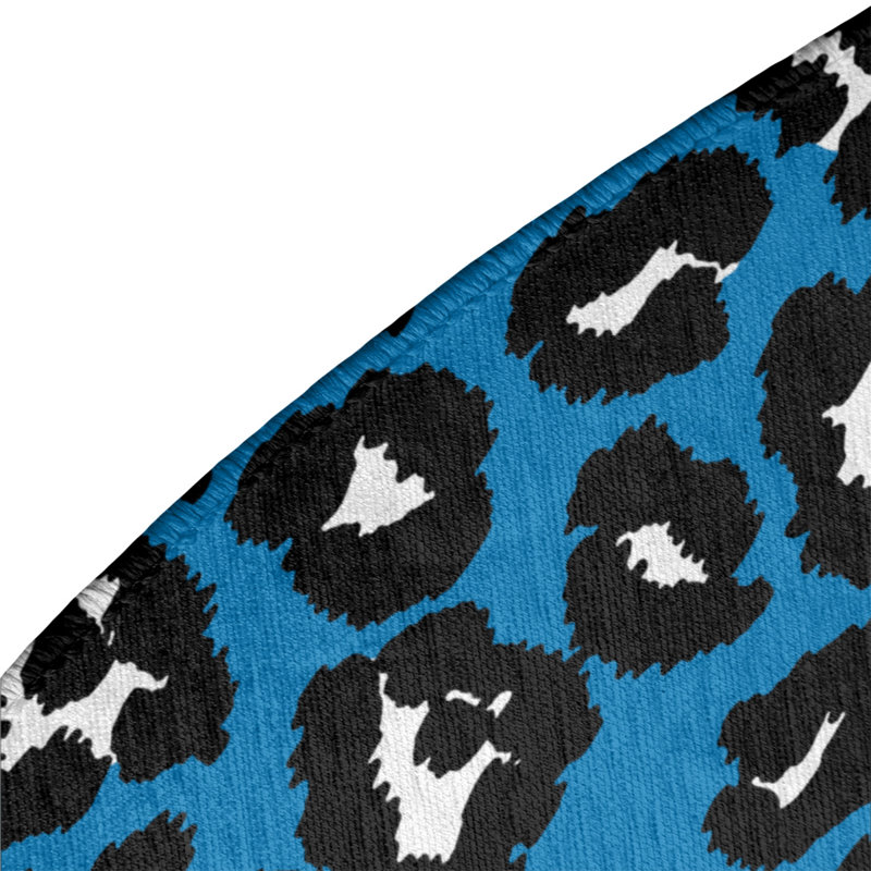 Animal Print Indoor Rug, Round 5'