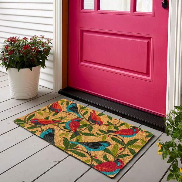 Custom Red Tulips Flower Doormat Welcome Mats Front Door Outdoor