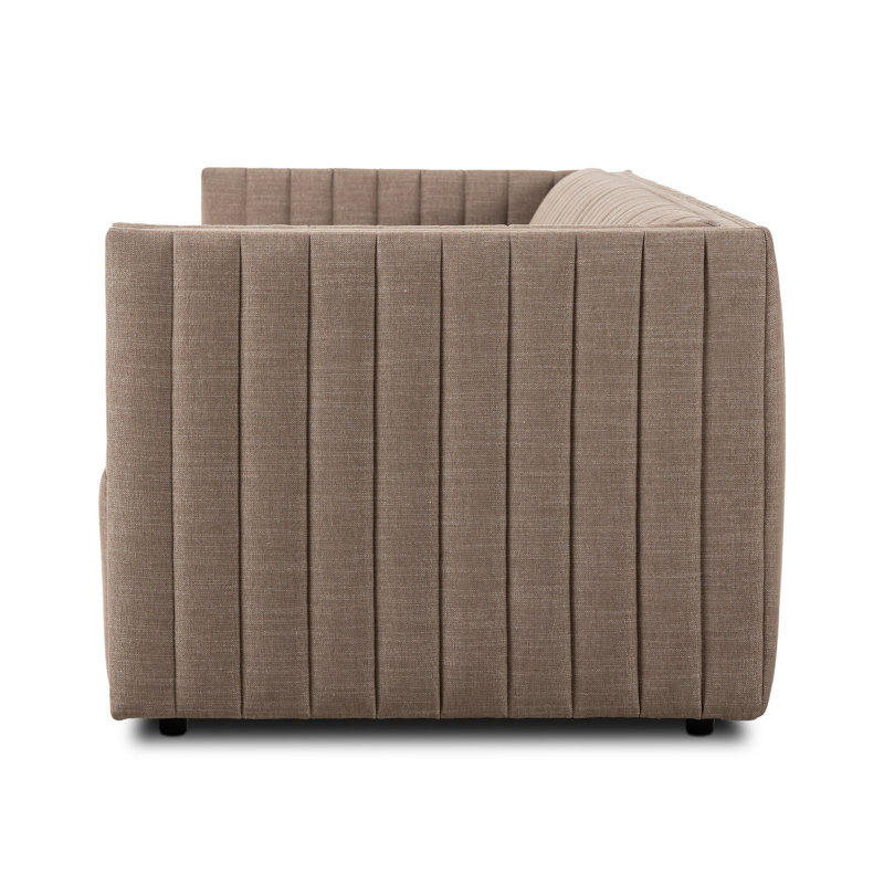 Augustine 97" Sofa, 26.5" H x 97" W x 35" D, Palermo Drift Genuine Leather