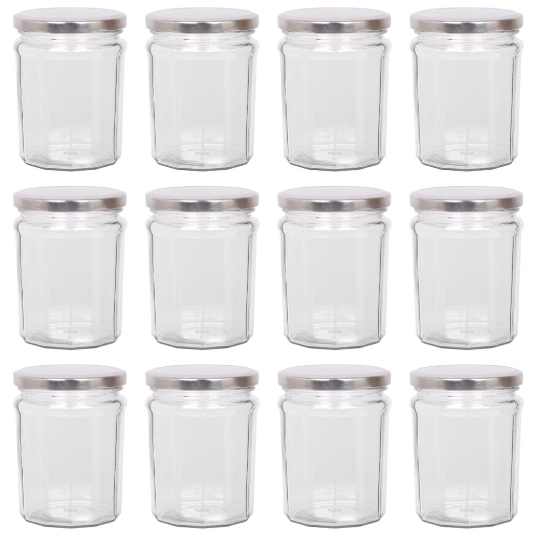 Glass Preserving Jars - Set of 12