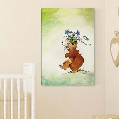 Bear' Painting Print on Wrapped Canvas -  Marmont Hill, MH-KIDCUR-72-C-36