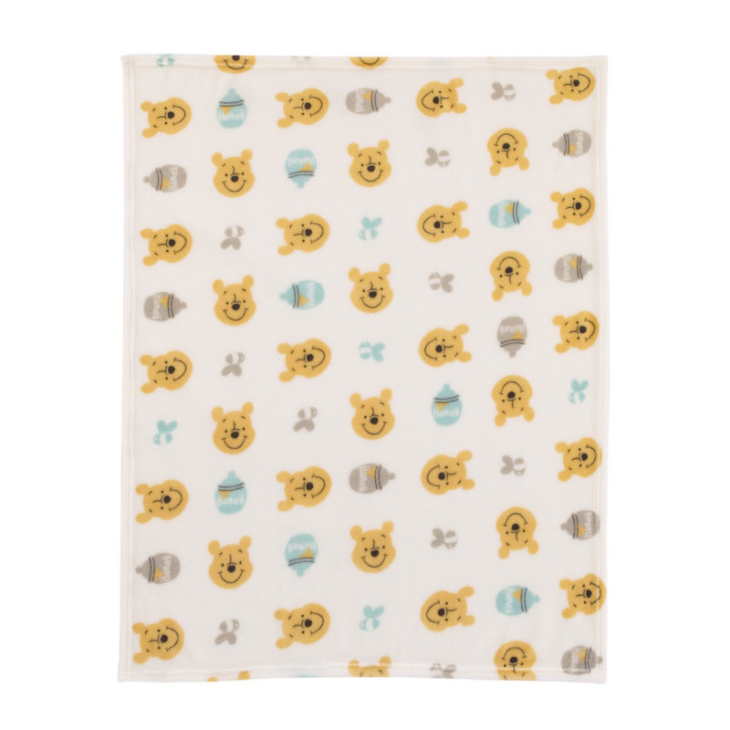 Disney Winnie The Pooh Super Soft Plush Baby Blanket