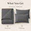 Premium Duvet Cover Set Double Brushed Microfiber Reversible With Zipper Closure & Corner Ties-122586778