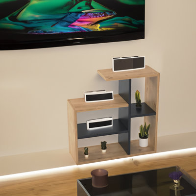 Table de bout avec tablette de rangement Thurros