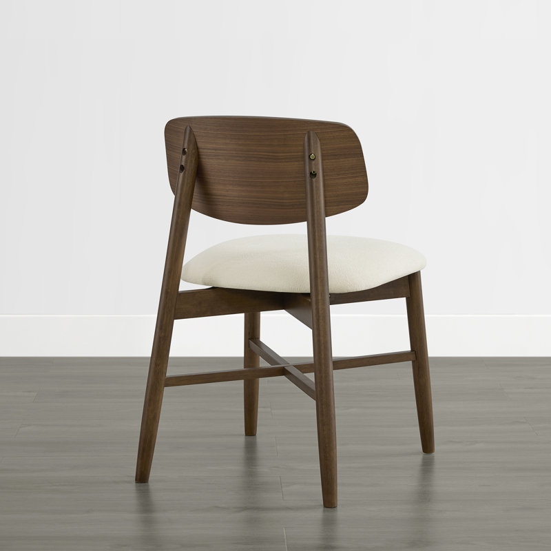 Chaise de salle à manger moderne Mid-Century, Noyer