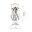 Vase en céramique émaillé blanc de 8,5 pouces Rosecliff Heights
