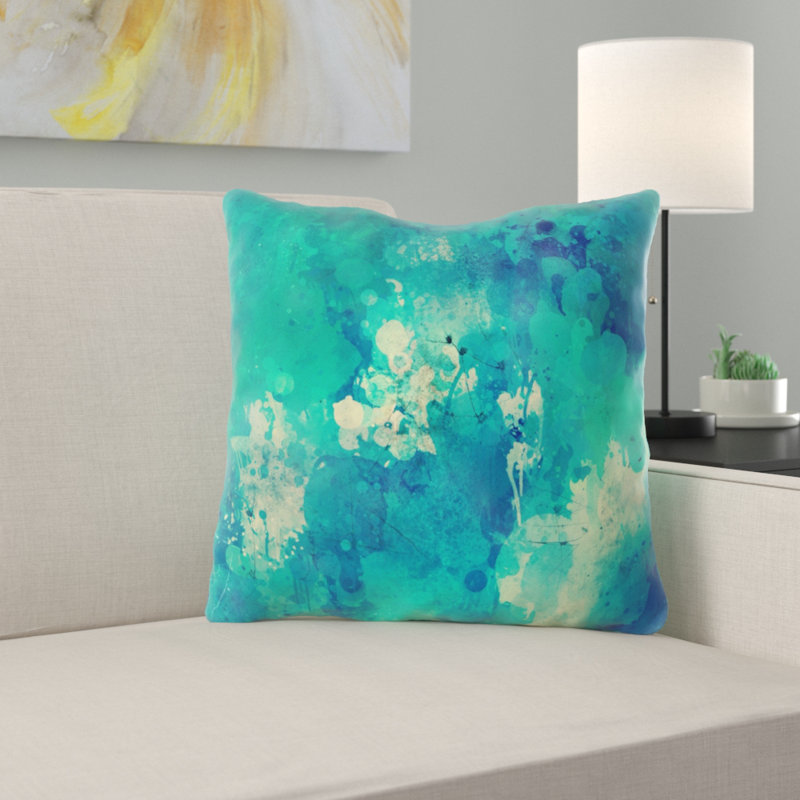 Housse et insert de coussin extérieur carré Whitton, Microsuède, Intérieur